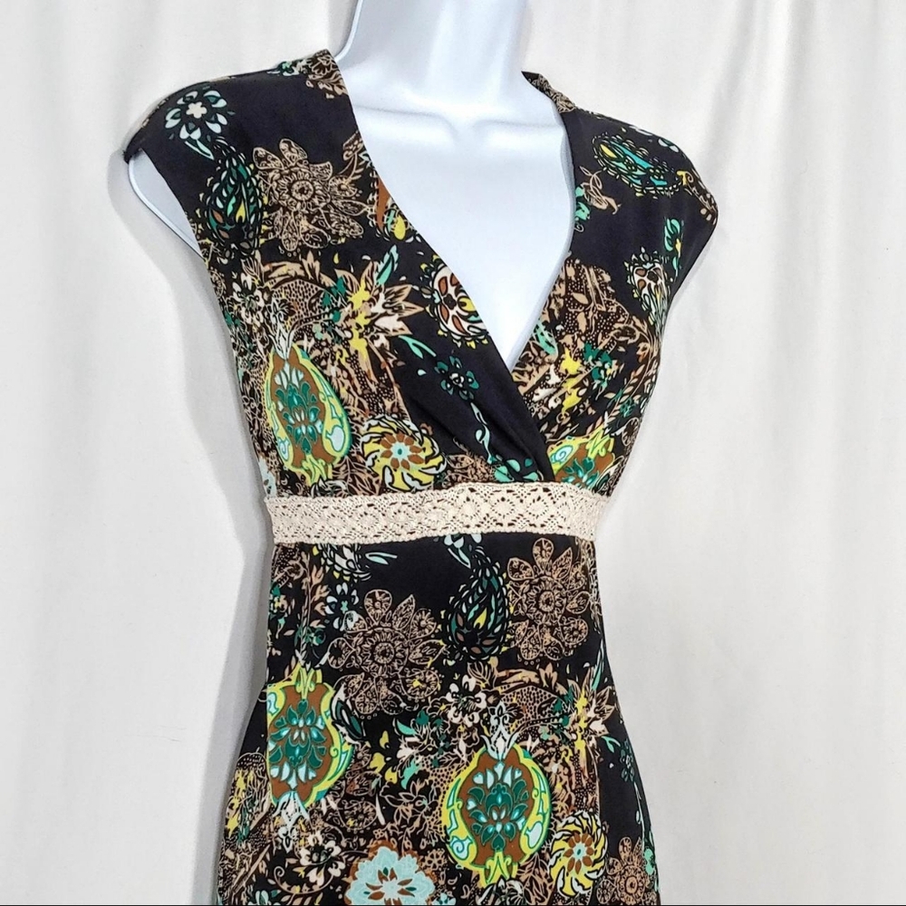 Y2k vintage paisley midi dress - Picture 4 of 8